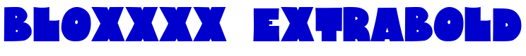 Bloxxxx ExtraBold الخط